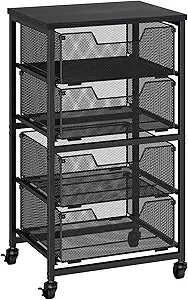 4-Drawer Rolling Cart
